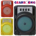 HF-185 Wireless Bluetooth 3 Inch Portable Speaker with FM Radio, and USB INPUT with LED Light Outdoor Indoor Audio Party Mini Speaker. 