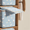 Fabric Storage Basket Closet Organizer Clothes Storage Boxes Home Office Shelf Organizers Kids Toys Organizer. 