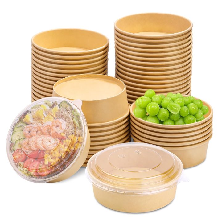 25pcs/Set Lunch Box Kraft Paper Square Fast Food Packaging Box Paper ...