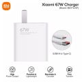 Xiaomi 67W Fast and 6A USB Type C Charging Cable Set Wall with Single USB-A Port Power Adapter Charging Block for Smartphone. 