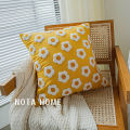 Northern European-StyleinsWind Net Red Pillow Flower Sunflower Living Room Sofa Cute Lumbar Pillow Back Cusion Little Daisy Cushion Cover. 