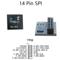ICQURBT 2X TPM 2.0 Encryption Security Module Remote Card 14 Pin SPI TPM2.0 Security Module for Motherboard. 
