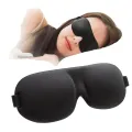 3D Sleep Mask 100% Blackout | Zero Eye Pressure Contoured Design | Adjustable Strap Side Sleeper | Travel Nap Night Shift Yoga | Carry Pouch Included | 21x9x3cm. 