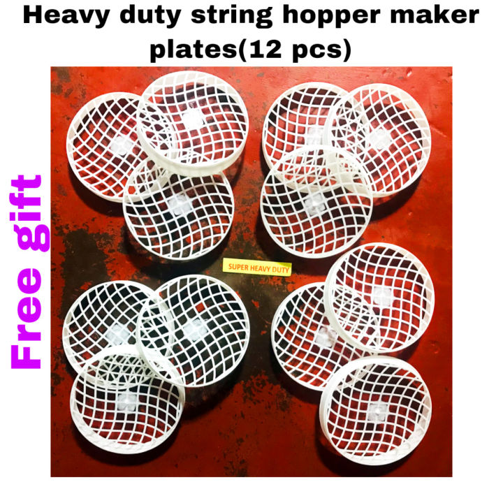 String Hopper Color Plate String Hopper Maker (idiyappam Wangediya) With Free 12 Plastic String ...