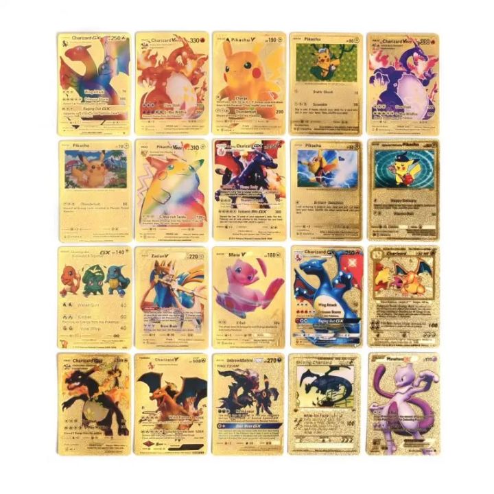 pokemon%20cards%20golden%2055-110PCS%20Of%20Pokemon%20Gold%20Cards%20English%20Foil%20Gold%20Silve%20Letter%20Playing%20Cards%20Metalicas%20Charizard%20Vmax%20Gx%20Series%20Game%20CardParty%20Games%20Crafts%20-%20Image%205