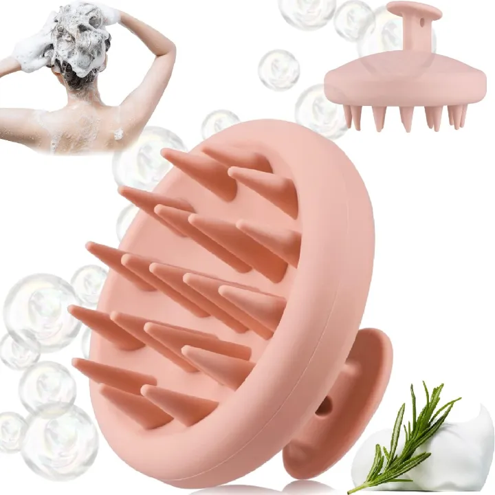 Scalp Massage Brush, Scalp Massager, Head Massage Brush, Silicone Head Massage, Scalp Massager for Various Scalp Types, Wet and Dry (Multi Colour)
