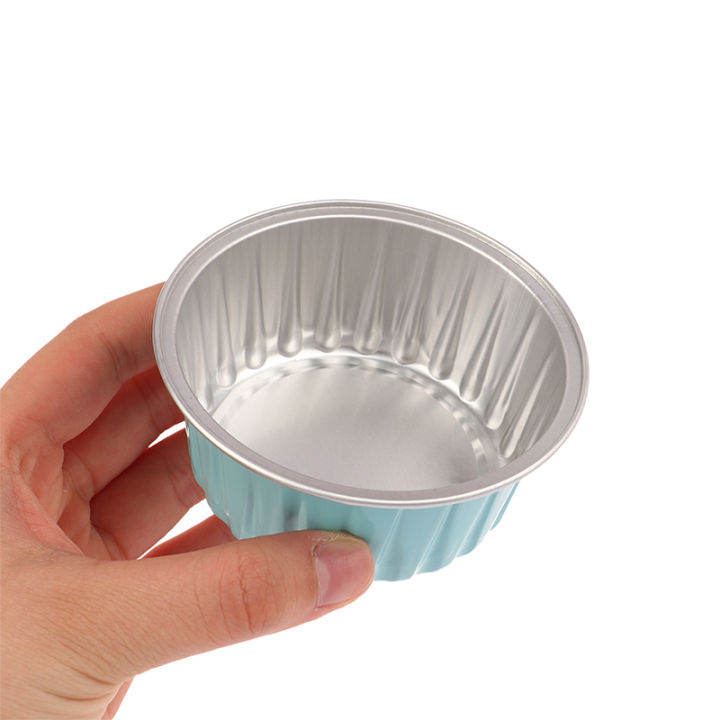 Kitchen%20accessories%2010Pcs%20Reusable%20Round%20Aluminum%20Foil%20Tin%20Cup%20Pudding%20Cake%20Mold%20Air%20Fryer%20Tinfoil%20Box%20Small%20Baking%20Tray%20Baking%20Pastry%20Tools%20XINYAN%20-%20Image%207