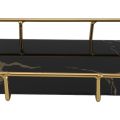 Countertop Tray Iron Glass Counter Organizer Modern Delicate Texture for Kitchen. 