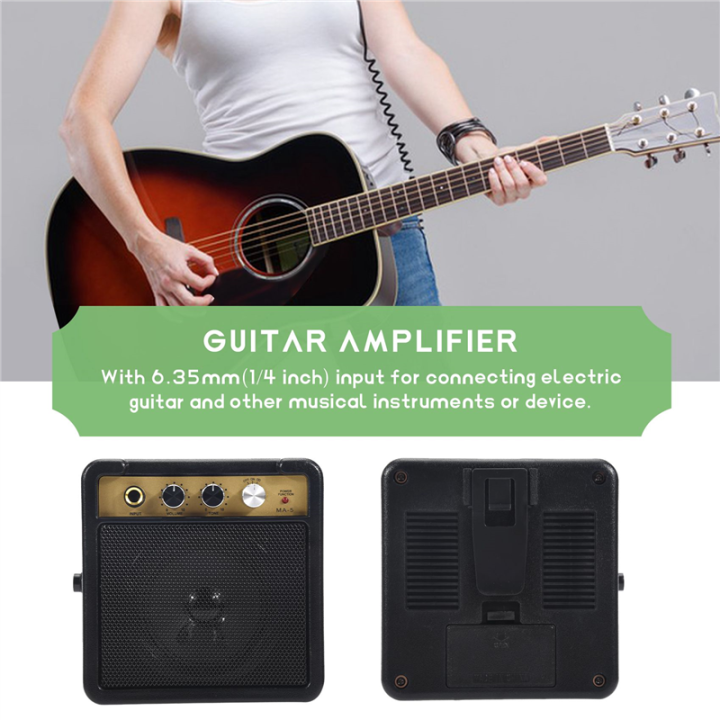 LKPCIGCXM%20Mini%20Guitar%20Amplifier%20Amp%20Speaker%205W%20with%206.35mm%20Input%201/4%20Inch%20Headphone%20Output%20Supports%20Volume%20Tone%20Adjustment%20-%20Image%205