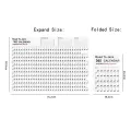 Universal Year Planner Daily Plan Paper Wall Calendar With 2 Sheet Eva Colorful Mark Stickers For Office School Home Supplies. 
