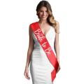 "Bride to Be" Sash - Bridal Shower Gift Bridal Sash Bachelorette Sash Wedding Sash Bride Accessories & Gifts (Red  with White Lettering). 