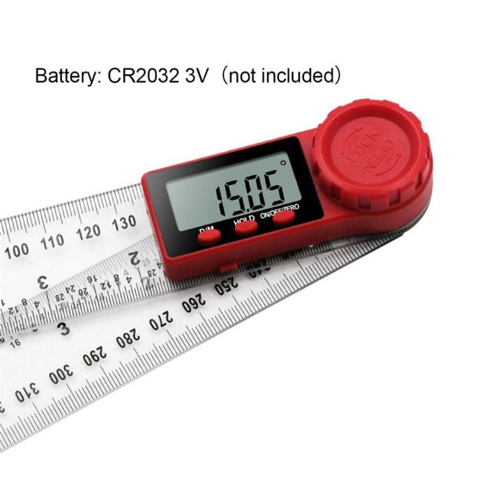 Telemetry Ruler Portable Measure Meter Level Ruler Goniometer Folding Angle Finder ...