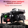 2024 new Original S119 Pro mini drone with 4K HD dual Camera For Vlogging photography Brushless Motor Windproof FPV RC quadcopter aircraft LED Light 4G/5G wifi remote control hover air drones obstacle avoidance 3D Stunt rolling One key automatic return. 