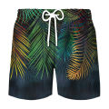 Hawaii Beach Shorts Men Casual 3D Printed Natural Plants Swimsuit Quick Dry Bermuda Surf Board Shorts Pants Fashion Swim Trunks. 