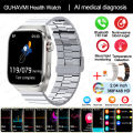 New Medical Grade Health Smartwatch Men's ECG+PPG Blood Glucose Pressure Fat Uric Acid 650mAh AMOLED Sport BT Call Smart Watch. 