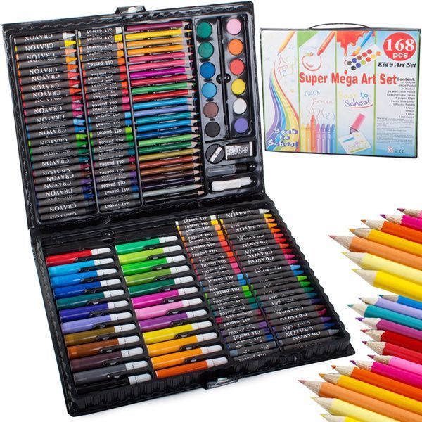Art Set Drawing Set 168 Pcs Super Mega Art Set Coloring Set For Kids ...