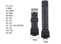 Silicone Brand for Casio G-shock Watch Strap GA100/110/120/GD100/120/GA300/G-8900 Raised 16mm Replacement Watch Straps. 