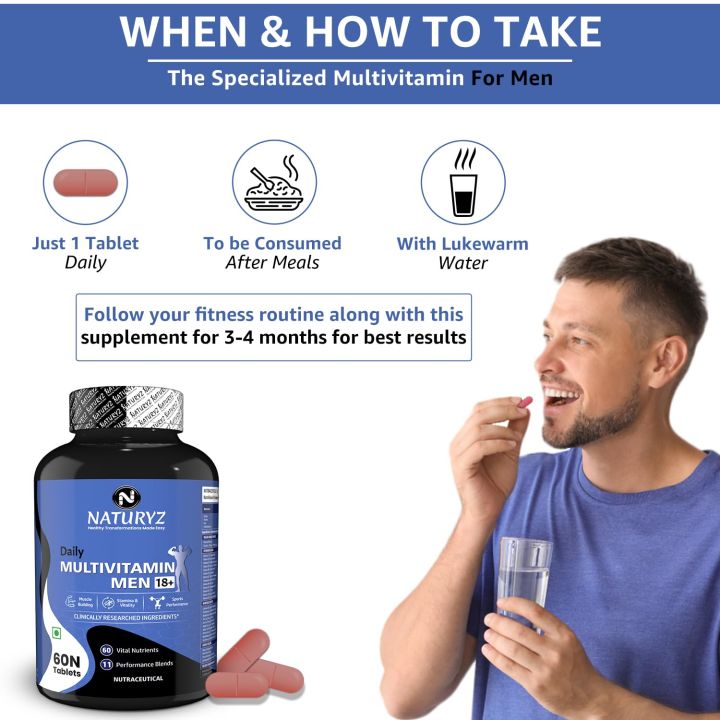 NATURYZ%20Daily%20Multivitamin%20Men%2018+%20with%20Highest%2060%20Nutrients%20(Vitamins,%20Minerals,%20Amino%20acids,%20Enzymes,%20Antioxidants,%20Herbal%20Extracts%20with%20Omega%203)%20and%2011%20Performance%20Blends%20for%20Muscle%20growth,%20Strength%20&%20Immunity-%2060%20Tablets(FROM%20INDIA)NUZ%20-%20Image%207