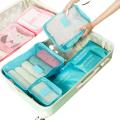 6pcs Set Travel Suitcase Organizer Bags Luggage Packing Cubes Organizer Storage Shoe Clothes Lingerie Luggage Organizer Bags. 