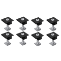 8Pcs Centre Clamp 30mm Black T-Shaped Centre Clamp for Solar Panel. 