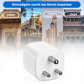 Travel Adaptor for India Socket Type D, Travel Adapter Travel Plug Socket for Travel to India, Sri Lanka, Nepal, Niger, Lebanon, Ghana, Myanmar, Senegal (Type D). 