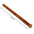 33CM Traditional 6 Hole Bamboo Flute Clarinet Student Musical Instrument Wood Color. 