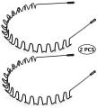 02 Pcs of Black Colour Hair Band For Man For Daily Use Fashionable Black Metal Waved Style Alice Sports Hairband Headband Headwear Accessory Spring Wavy Hoop For Men Women. 