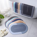 【Fast Delivery 1-4 day】Modern Non Slip Crystal Velvet Bath Mat Quick Dry Super ABSorbent Waterproof Soft Floor Mat Washable Rubber Backing for Bathroom Bathtub Shower. 