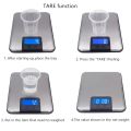 15KG 1g Digital Kitchen Scale Big Food Diet Weight Slim Stainless Steel Electronic Scales Touch Screen With Package. 
