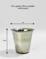 No.1 Quality Silver Tumbler Set 7.5cm. 