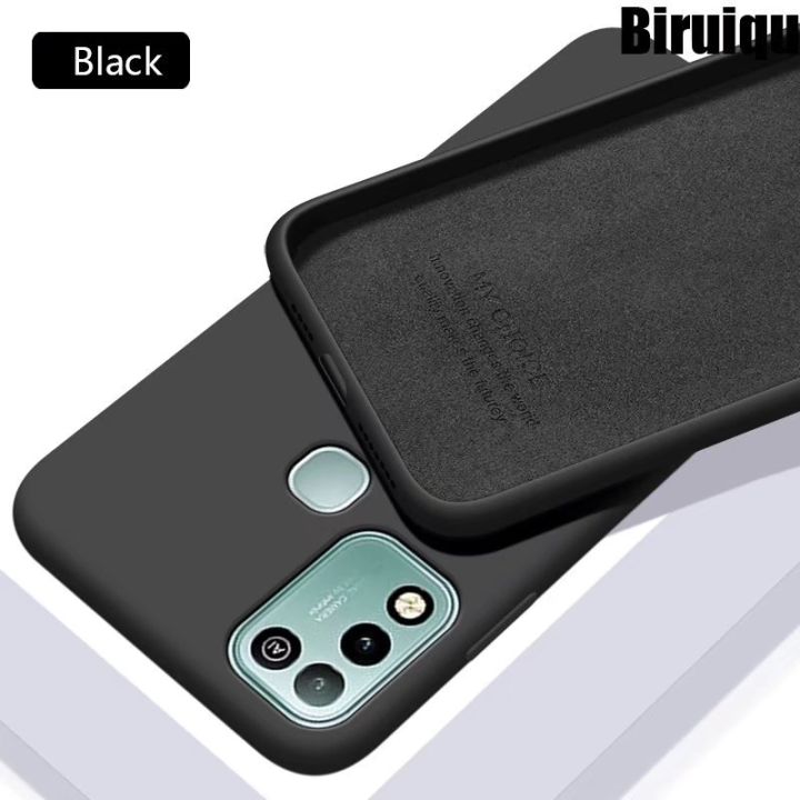 Biruiqu%20For%20Infinix%20Hot%2010%20Play%20Case%20Liquid%20Silicone%20Soft%20Gel%20Rubber%20Shockproof%20Cover%20-%20Image%202