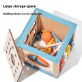 KOKKO 9 In 1 Toddler Activity Cube Shape Sorting & Matching Wooden Educational Toys Gifts For Boys And Girls. 