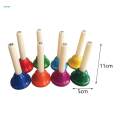 8x Diatonic Metal Bells Kids Music Toys Percussion Musical Bells 8 Note Hand Bells for Chorus. 