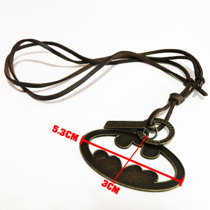 Men's%20Batman%20Logo,%20Superman%20Logo%20Pendant%20%20Leather%20Necklace/%20Fashion%20Pendant%20Chain%20/%20Fashion%20Pendant%20with%20Leather%20Chain%20/Fashion%20Necklace%20Leather%20Chain%20with%20Batman%20Logo,%20Superman%20%20%20Logo%20Pendant%20for%20Men%20-%20Image%203