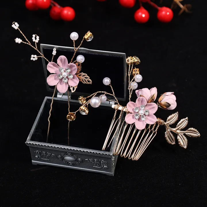4pcs/Set%20Pearl%20Flower%20Hairpin%20Side%20Comb%20Golden%20Leaf%20Shaped%20Alloy%20Tiaras%20Wedding%20Bride%20Insert%20Hair%20Clips%20Hair%20Jewelry%20Bride%20Headwear%20-%20Image%206