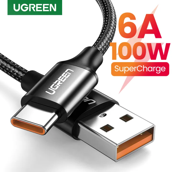 UGREEN%206A%20100W%20Aluminum%20shell%20Nylon%20Type%20C%20Fast%20Charger%20USB%20Cable%20for%20Huawei%20P40/P40%20Pro/P40%20Pro+/%20P30%20Pro/P10/P10%20Pro/P20//Mate%2010/Mate%2020%20Pro%20/Mate%2030/V10/V20%20SuperCharge%20USB%20C%20Cable%20-%20Image%207