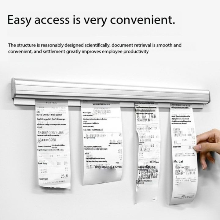 New 10/30/40/50cm Ticket Holder Wall Mounted Practical Bill Receipt ...
