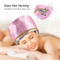Beauty Salon Thermal Cap Hair Treatment Electric Hair Steamer Nourishing Hair Care Cap Waterproof Baked Oil Heated Hat for Hair. 