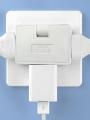 3 Way Flat Plug Adapter Portable Foldable Travel Converter Socket 180 Degree Rotating Wall Outlet Extender for Home Travel. 