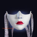 Lightweight Half Face Cyber Punk Beauty Unique Masquerade Adjustable Mechanical Half Face Wings for Halloween Party Cosplay. 