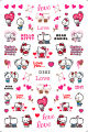 1PCS 3D Cartoon Hello Kitty Love Sticker Nail Art Decoration Animation Barbie Mickey Mouse Nail Stickers Nail Art Accessories. 