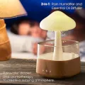 Raincloud Humidifier Essential Oil Raining Desk Humidifier Rain Cloud Night Light Diffuser Relaxing Rain cloud Humidifier with Raining Cloud Diffuser Rain Drop humidifier Sound (Wooden colour). 