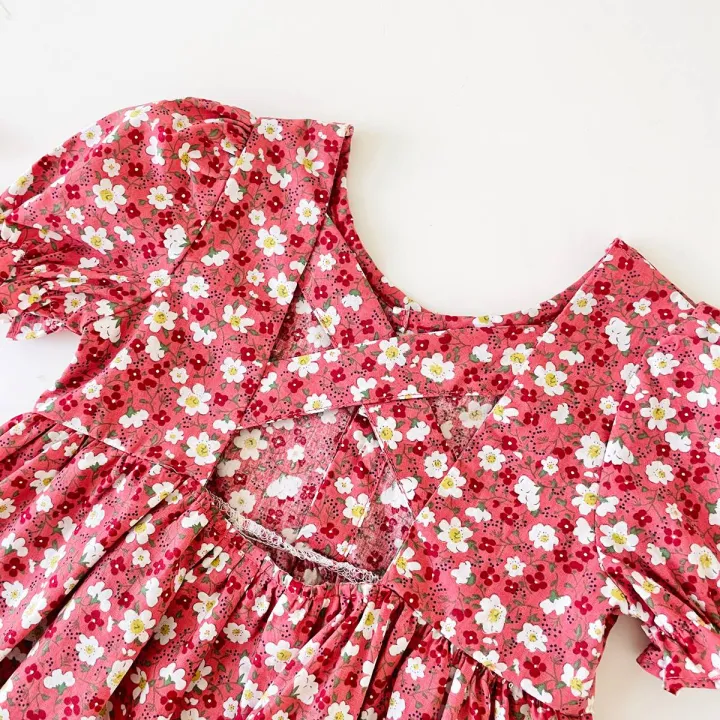 Toddler%20Girl%20Dress%20Flower%20Princess%20Short%20Sleeve%20Casual%20Baby%20Girls%20Clothing%20Cotton%20Cute%20Kids%20Fashion%20-%20Image%206