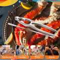 Seafood Crackers Tools Nutcrackers Set, Crab Nut Lobster Opener Shellfish Lobster Leg Sheller Kitchen Kits 9 Pack. 