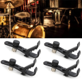 4Pcs Mic Clip Shockproof Drum Mic Clip Universal Microphone Clamp Adjustable Drum Mic Kit & Microphone Holder for Mic Stand. 