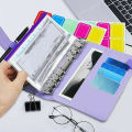 A6 size Budget binder User-friendly Budget-friendly Compact design Money saving wallet material Multicolor options Notebook. 