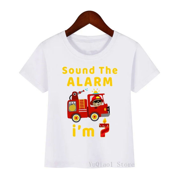 Children%20Fashion%20Fire%20Engine/%20Fire%20Truck%20Print%20Tshirt%201-8%20Year%20Baby%20Boy's%20White%20Short%20Sleeve%20T%20Shirt%20Summer%20Birthday%20Party%20Gift%20-%20Image%206