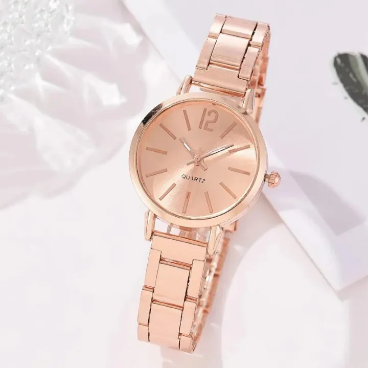 2pcs%20Set%20Watch%20Luxury%20Women%20Simple%20Dial%20Hollow%20Strap%20Fashion%20Gold%20Bracelet%20Quartz%20Wristwatch%20Student%20Ladies%20Watches%20Reloj%20Mujer%20-%20Image%202