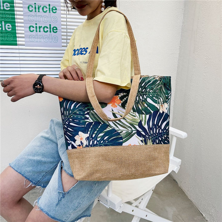 Fashion%20Folding%20Women%20Big%20Size%20Handbag%20Tote%20Ladies%20Casual%20Flower%20Printing%20Canvas%20Graffiti%20Shoulder%20Bag%20Beach%20Bolsa%20Feminina%20-%20Image%205