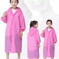 Rain Coats,EVA Reusable Rain Ponchos Rain Jacket Raincoats with Hood Windbreaker for Women Men Kids, Pink - Kids, Small-Medium. 